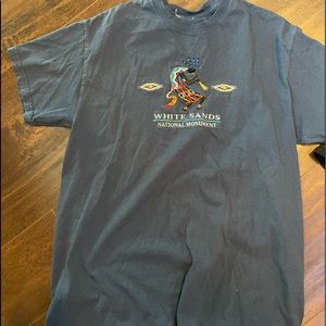 White sands vintage embroidered tee